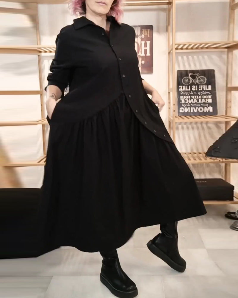 Casual lös A-linje klänning