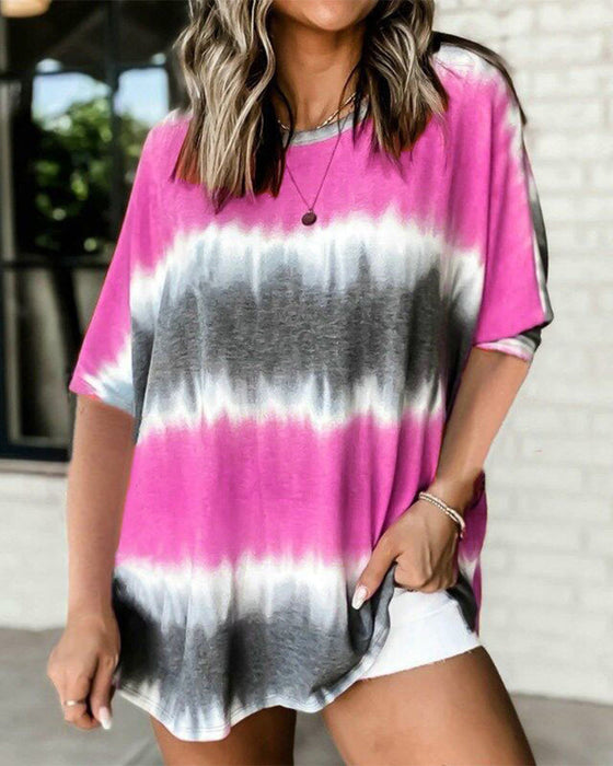 Tie Dye T-shirt med korta ärmar