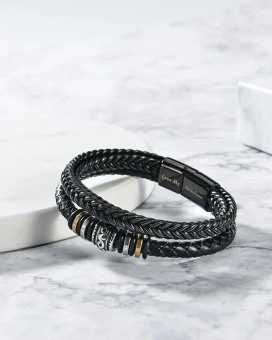 Jag kommer alltid att vara med dig dubbelradigt armband