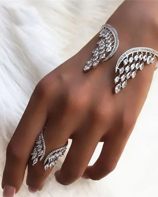 Änglavingsring och armband