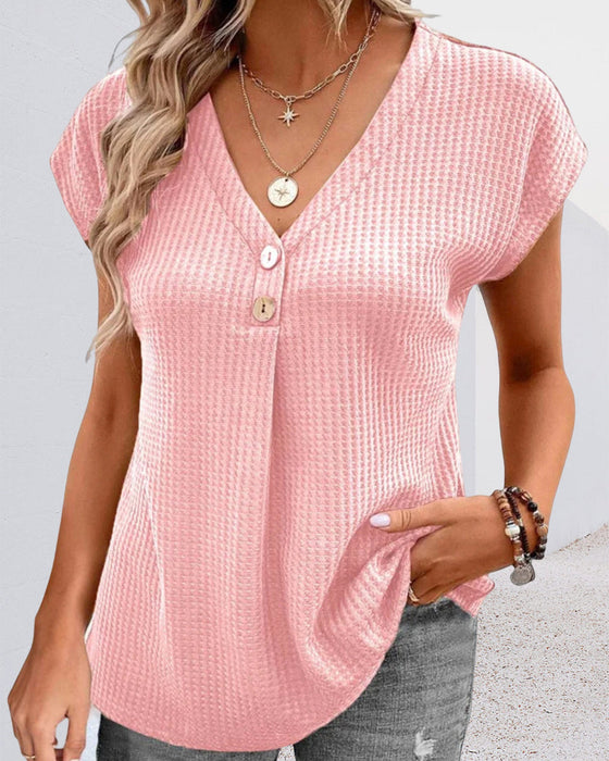 Vanlig V-ringad T-shirt