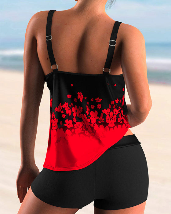 Blommönster Tankini Set