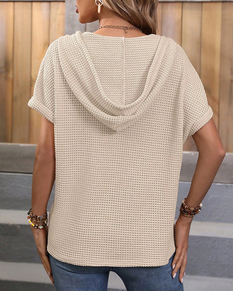 Hoodie Topp med dragsnöre