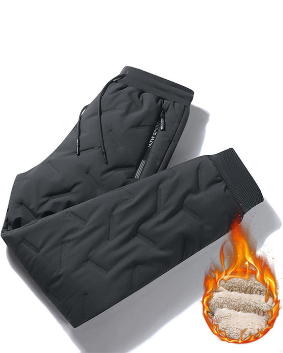 Tjock varm träningsbyxor i fleece