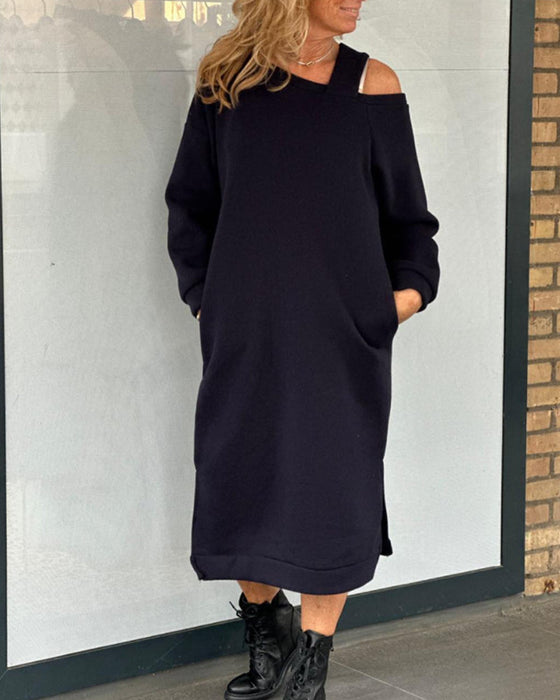 Fritidsklänning med en axelrem