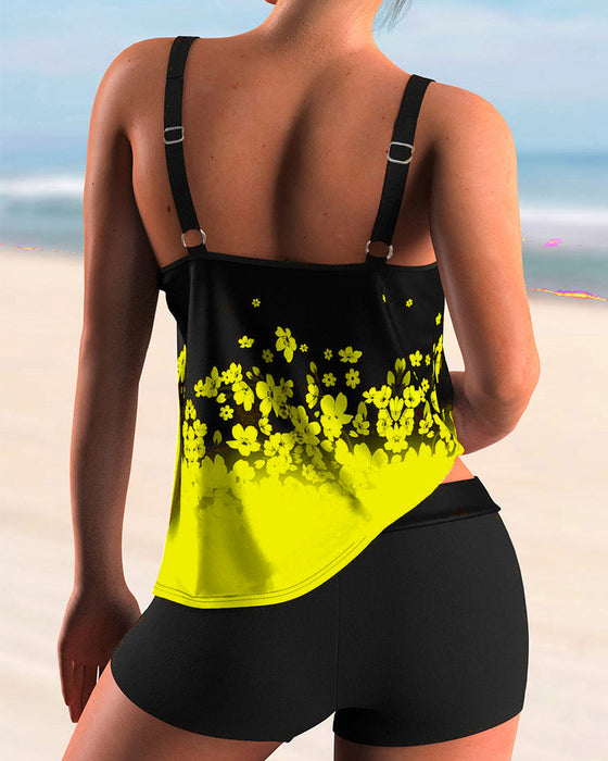 Blommönster Tankini Set