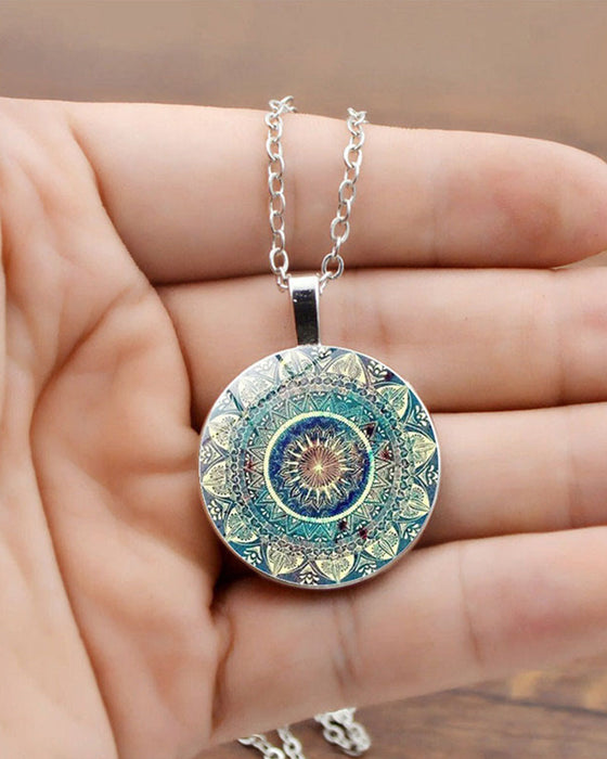 Datura blommor halsband-set