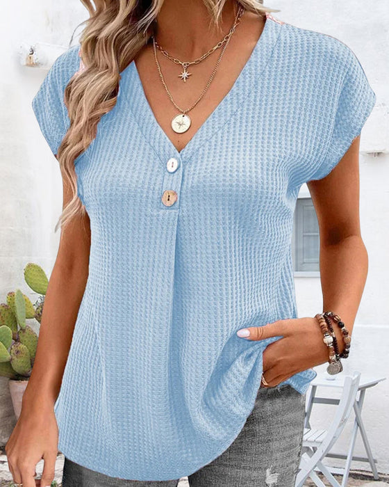 Vanlig V-ringad T-shirt