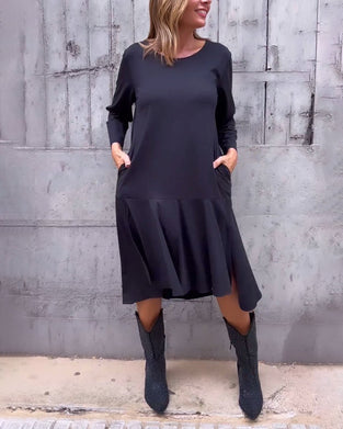 Lös Klänning Med Fickor