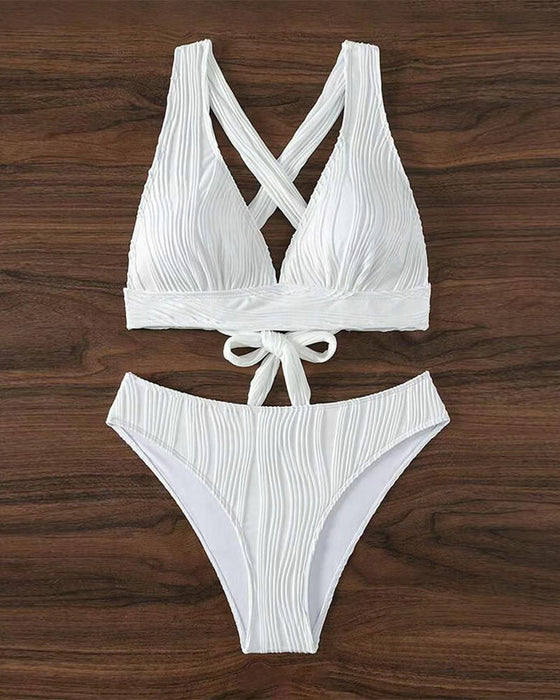 Enfärgad djup V sexig bikini