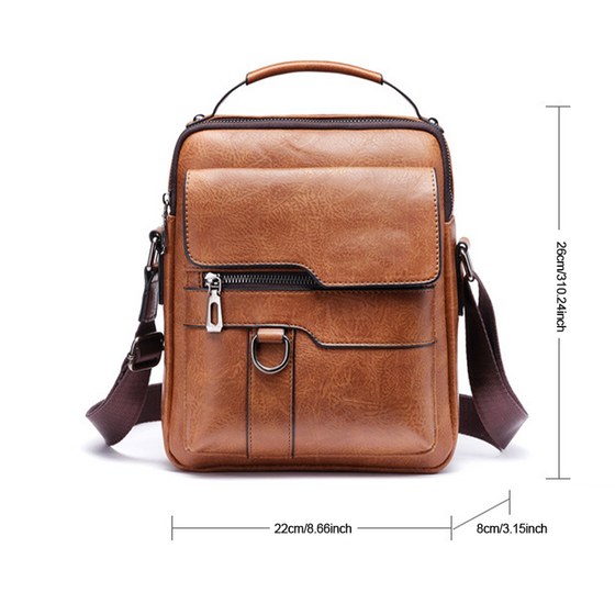Crossbody-väska för män, axelväska, vintage